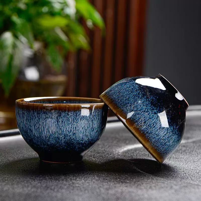 Jun porcelain tea cup set