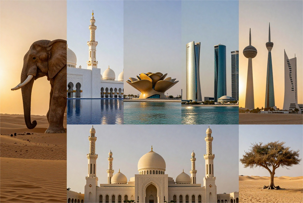 Gulf Countries travel eSIM data plan for 6 destinations