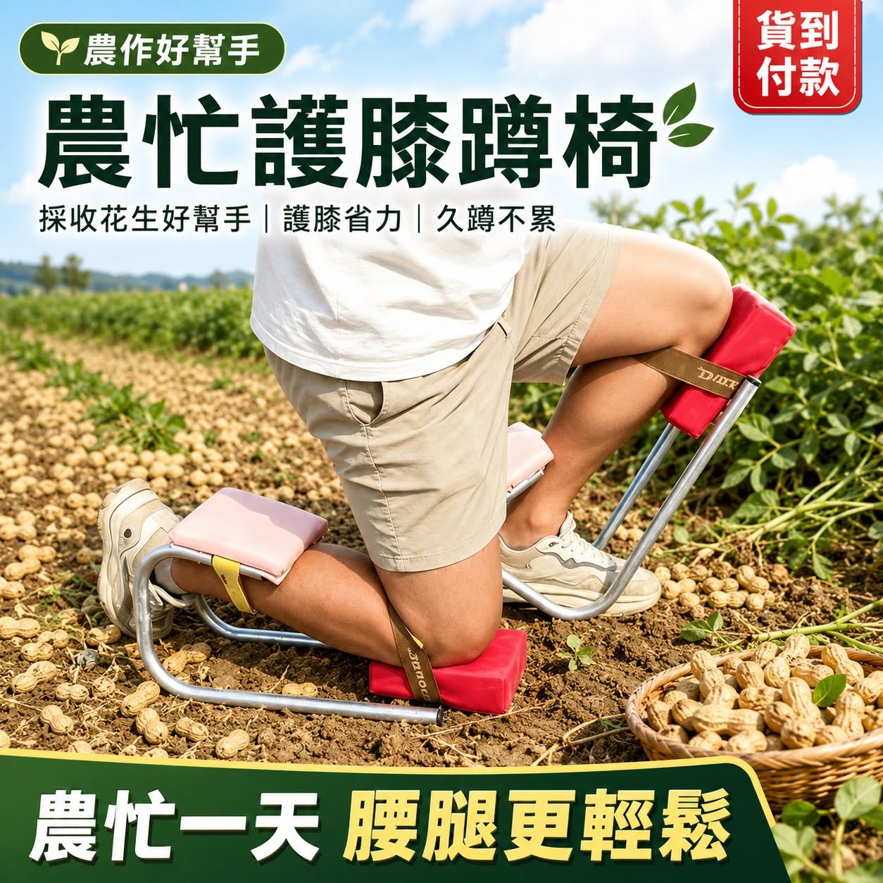 採收花生護膝省力