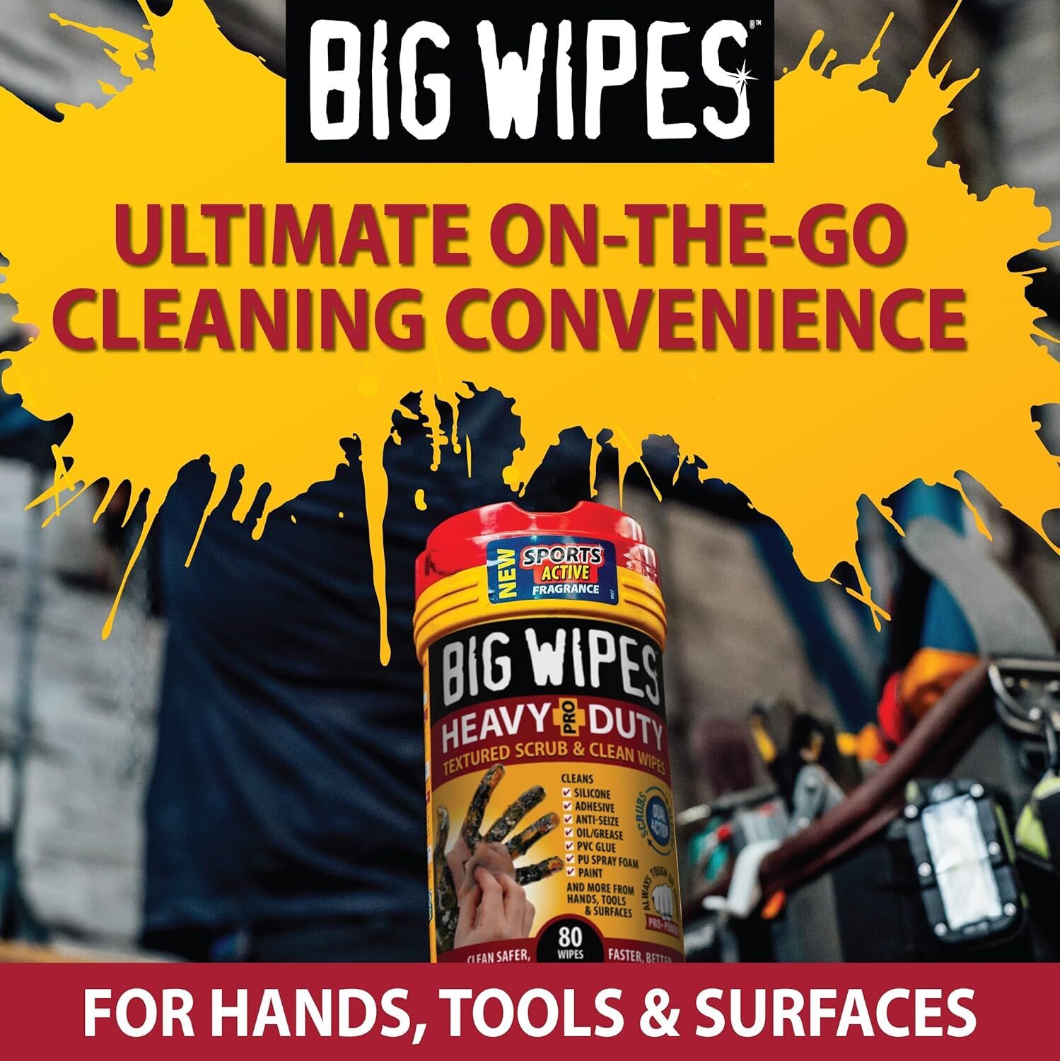 BIG WIPES｜神奇去污擦手紙（油漆、矽利康、黑油一擦就乾淨）