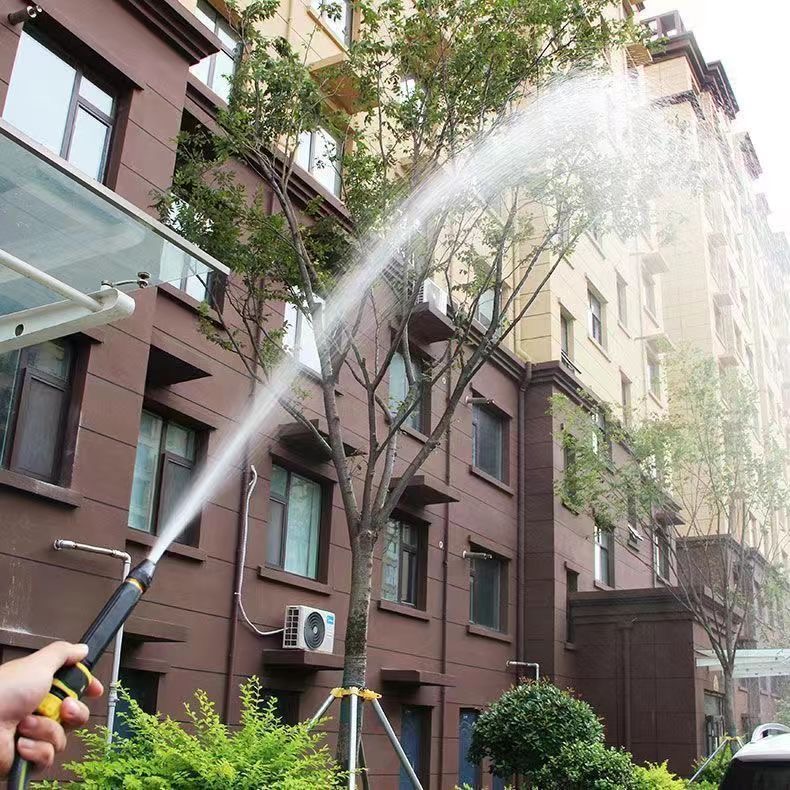 升級版黑金剛洗車水管家用澆花專用水槍水管軟管自來水增壓噴頭