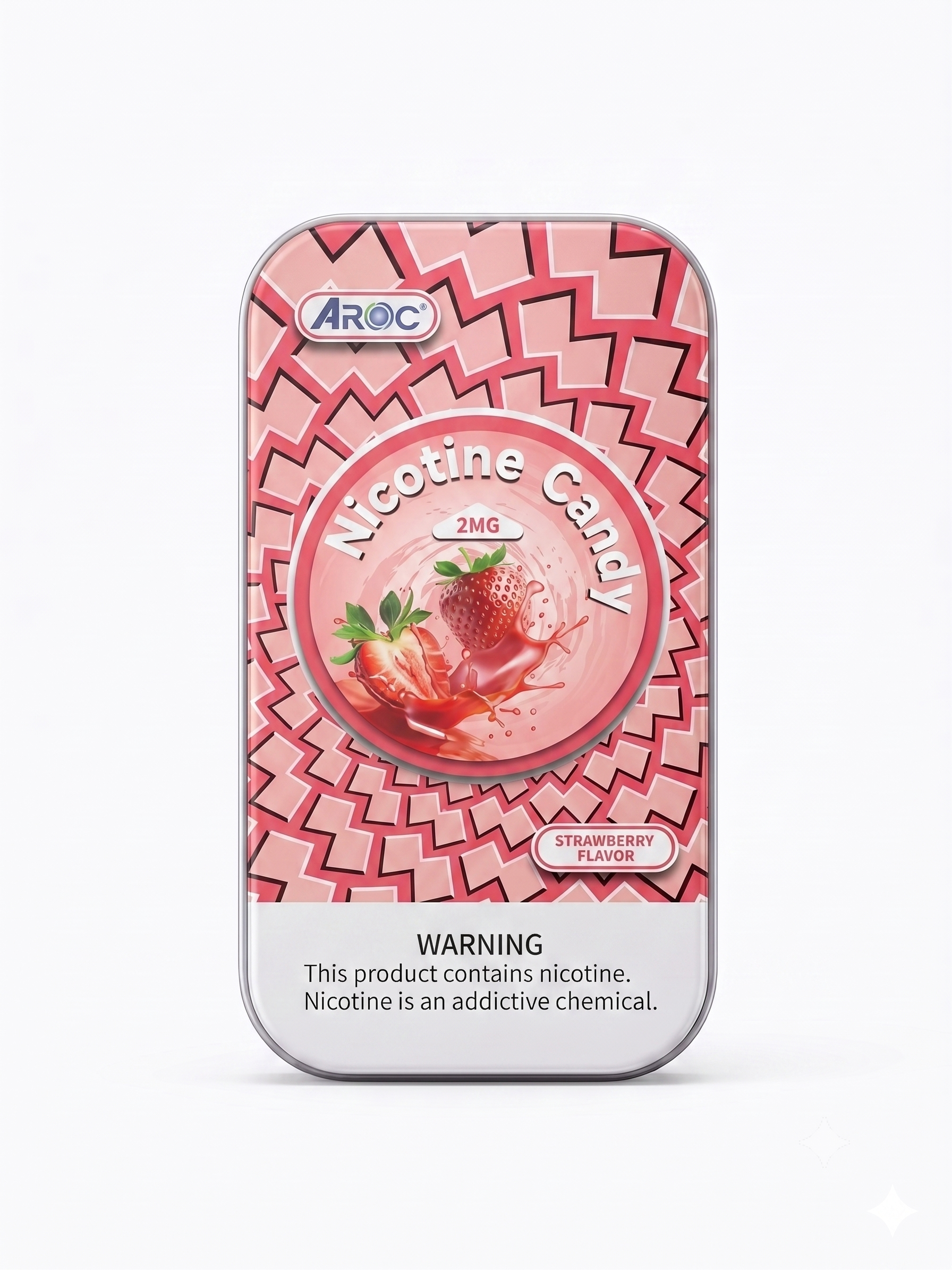 AROC 2MG Sugar-Free Pocket Nicotine Candy - Strawberry
