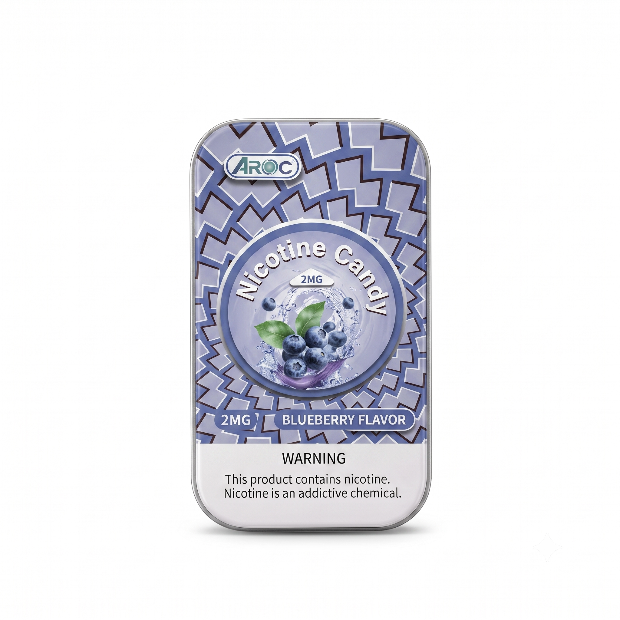 AROC 2MG Sugar-Free Pocket Nicotine Candy - Buleberry
