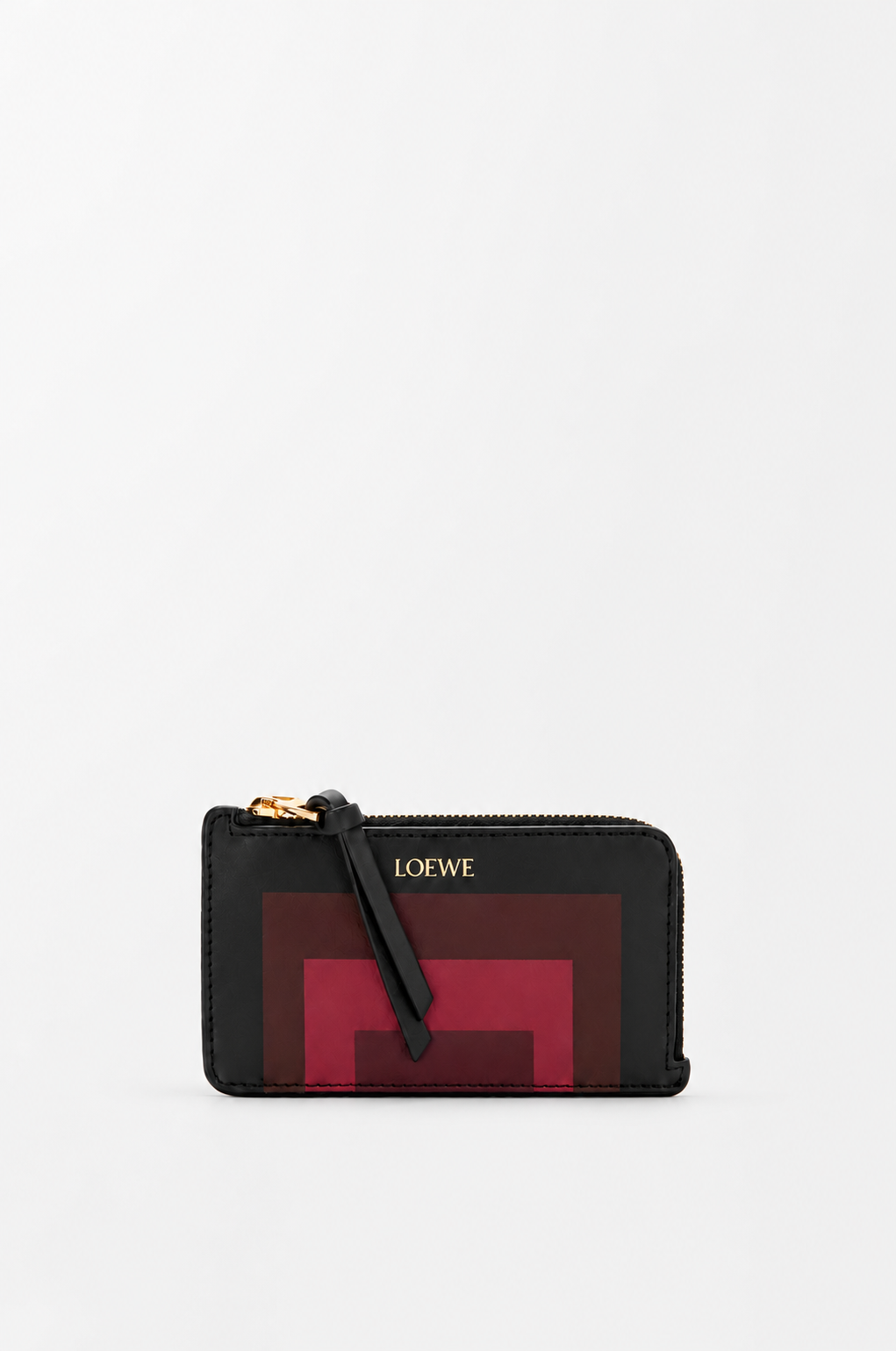 LOEWE x Albers コラボ スクエアパターン カーフレザー ウォレット