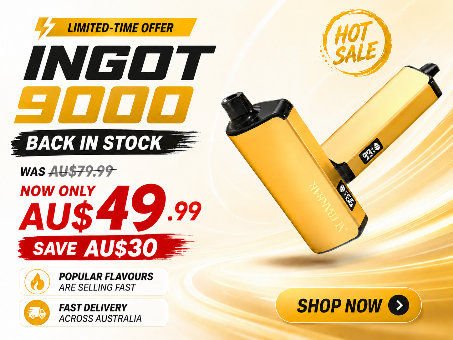 ALIBARBAR INGOT 9000 Back In Stock Sale