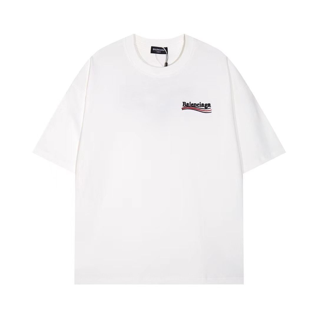 【BALENCIAGA】（バレンシアガ ）刺繍半袖Tシャツ 男女兼用