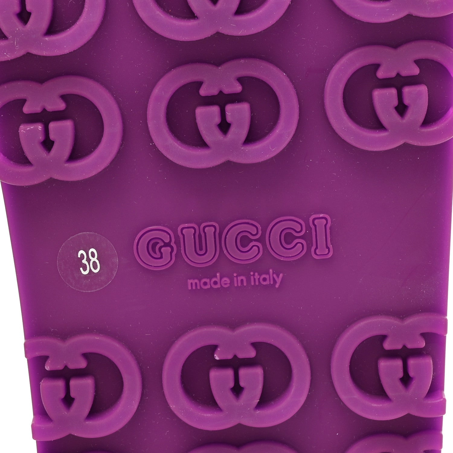 GUCCI ソフトラバー インターロッキング G 厚底 42mm スライドサンダル シュガーピンク