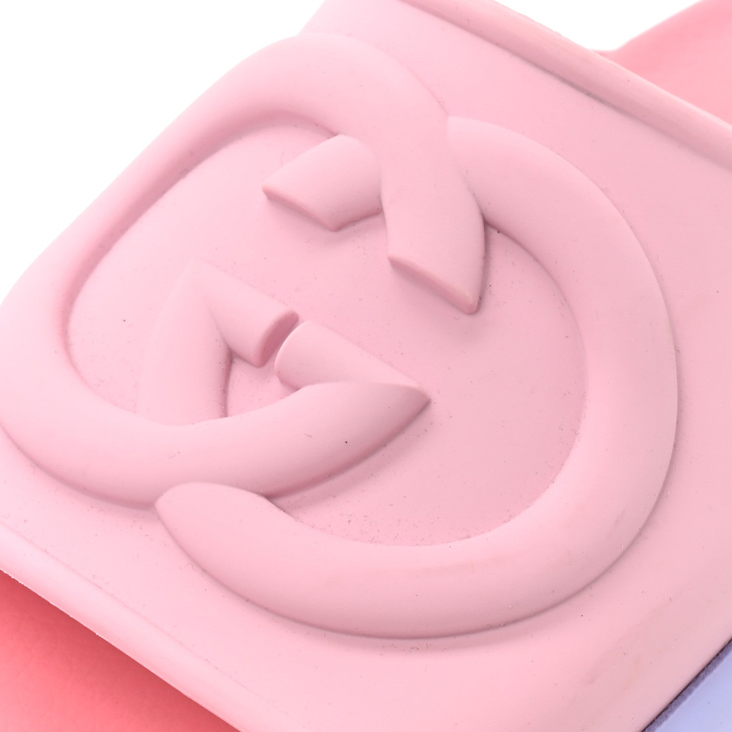 GUCCI ソフトラバー インターロッキング G 厚底 42mm スライドサンダル シュガーピンク