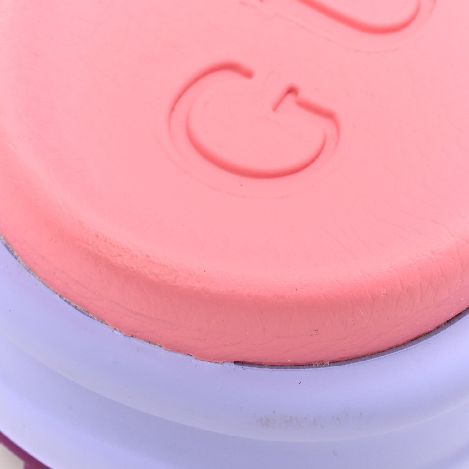 GUCCI ソフトラバー インターロッキング G 厚底 42mm スライドサンダル シュガーピンク