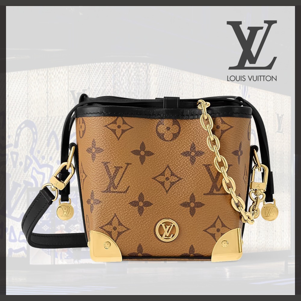 《シックでモダン！》LOUIS VUITTON　ノエ パース・LV チャーム M82885