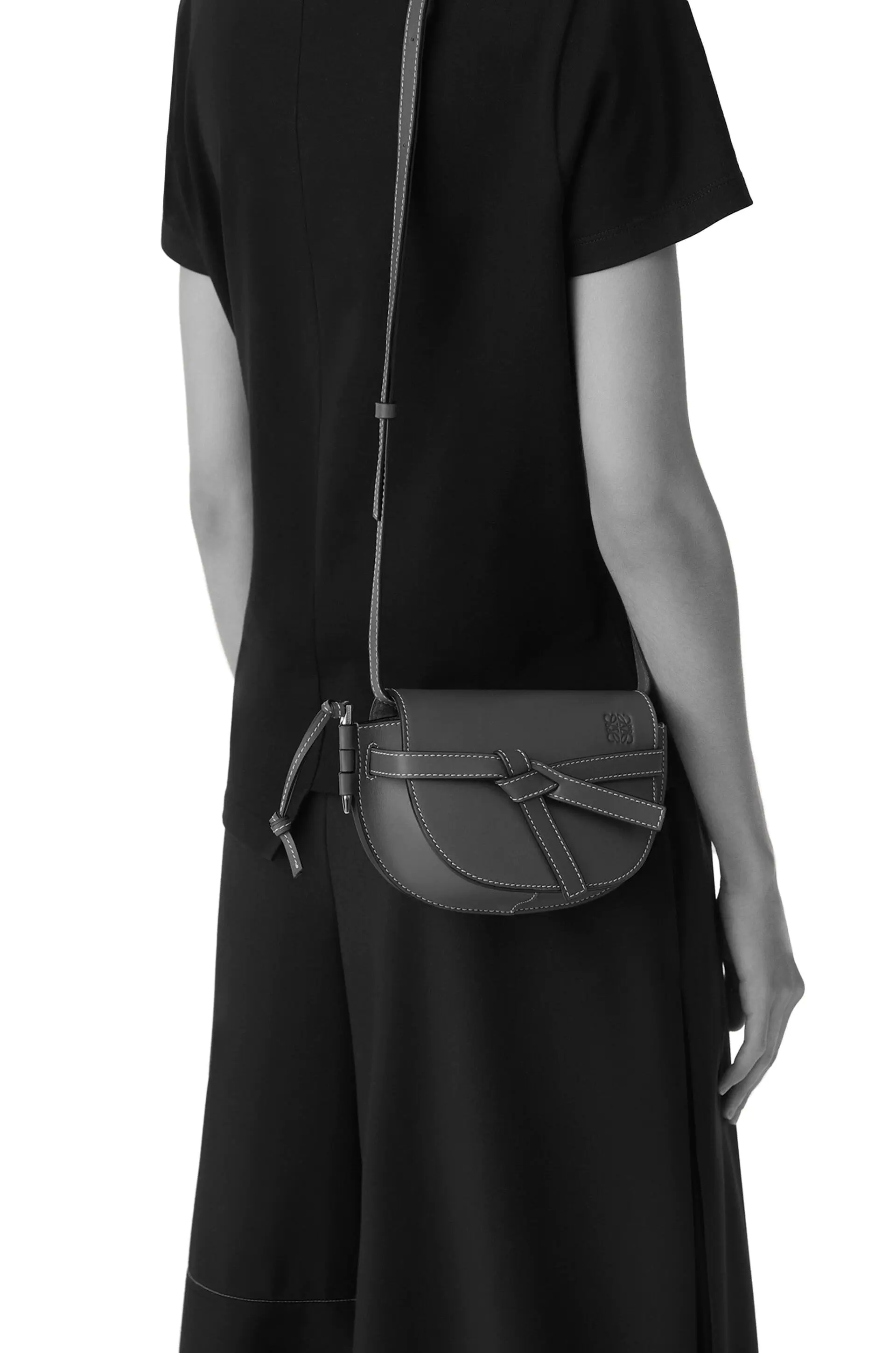 LOEWE GATEロエベゲートミニショルダーバッグ タン