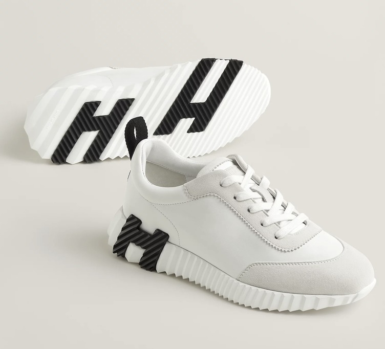 【大人気◆レザー×軽量ソール】HERMES バウンシング スニーカー