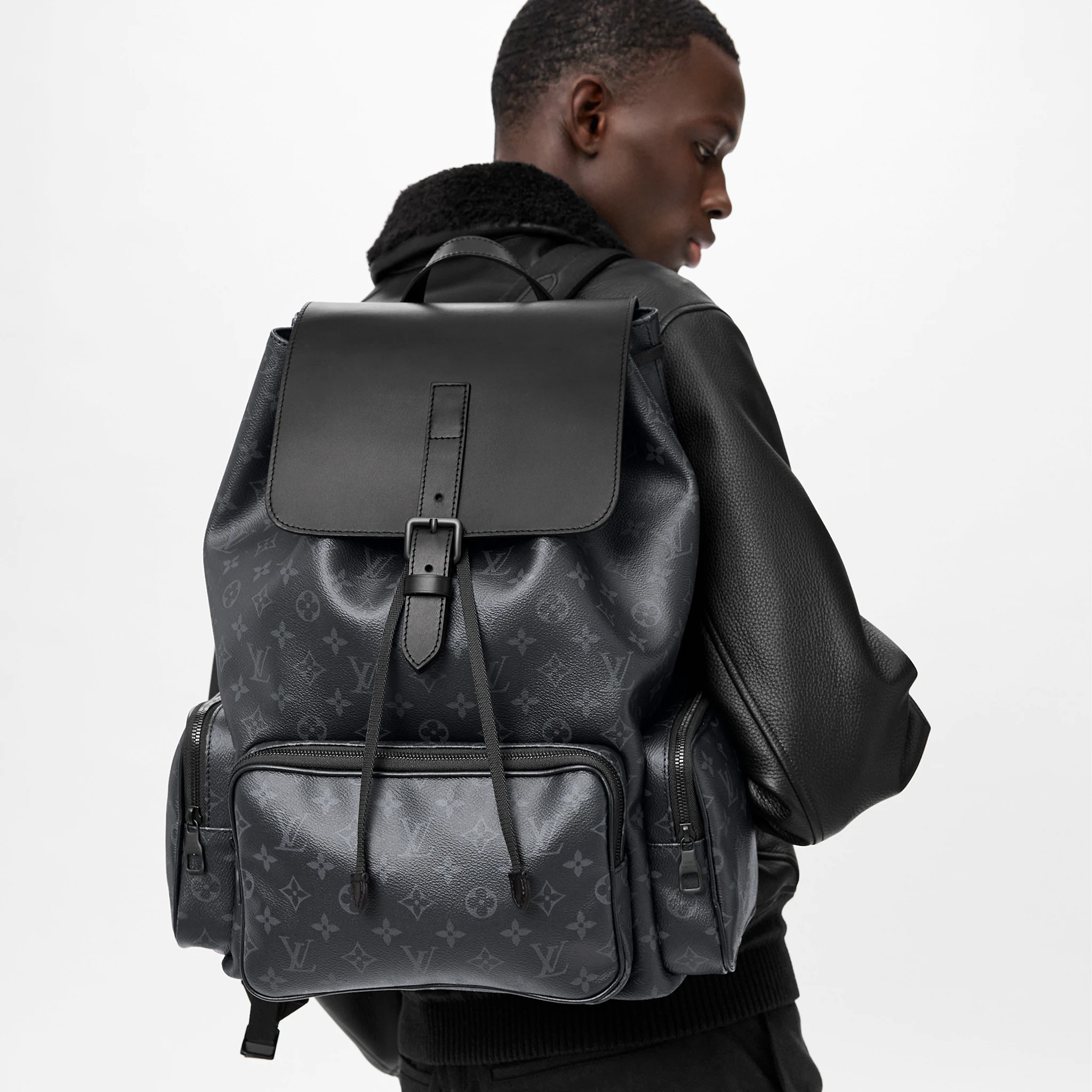 ◆大容量◆ LOUIS VUITTON バックパック バッグ トリオ 黒 M45538 SAC A DOS TRIO
