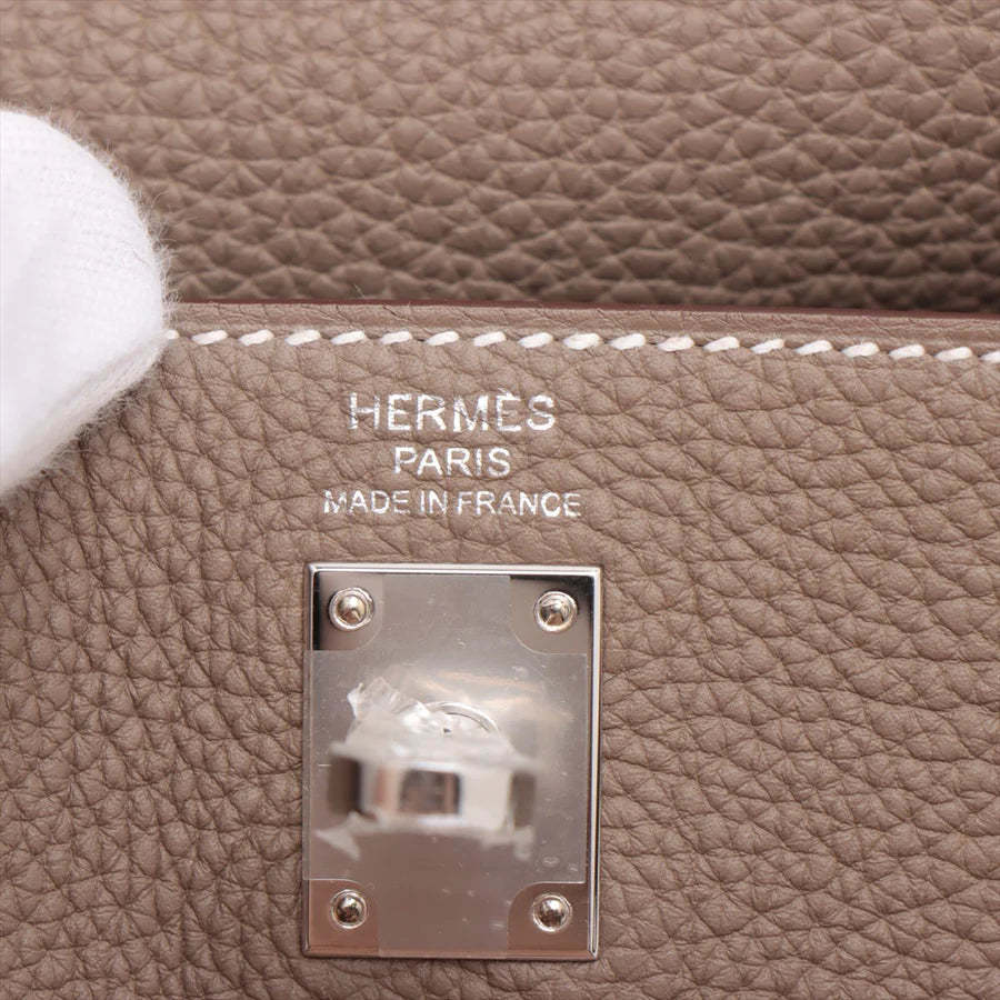 エルメス ケリー25 トゴ エトゥープ シルバー金具