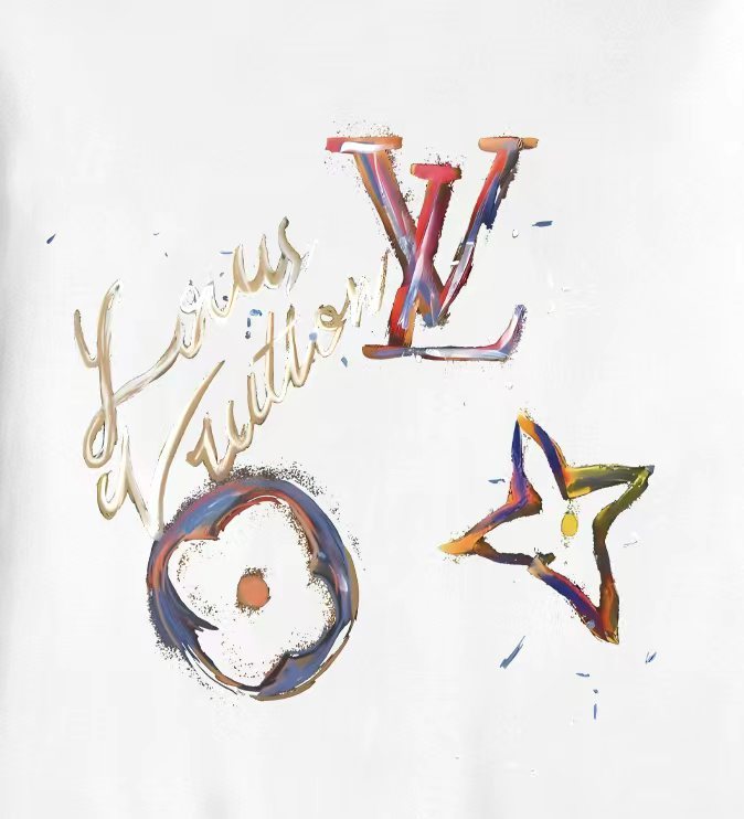 【LOUIS VUITTON】プリント 長袖 T シャツ