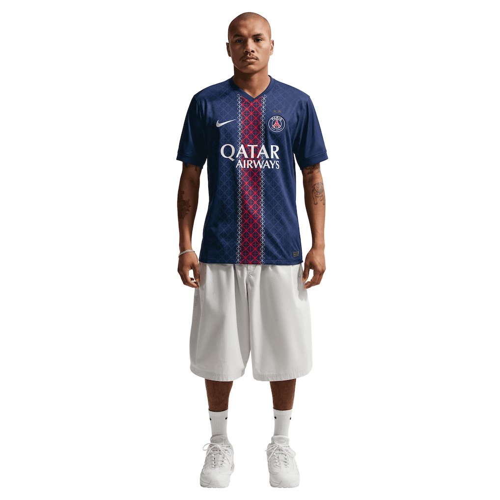 PSG ナイキ ホームスタジアムシャツ 2025-26 - 2026年欧州王者プリント