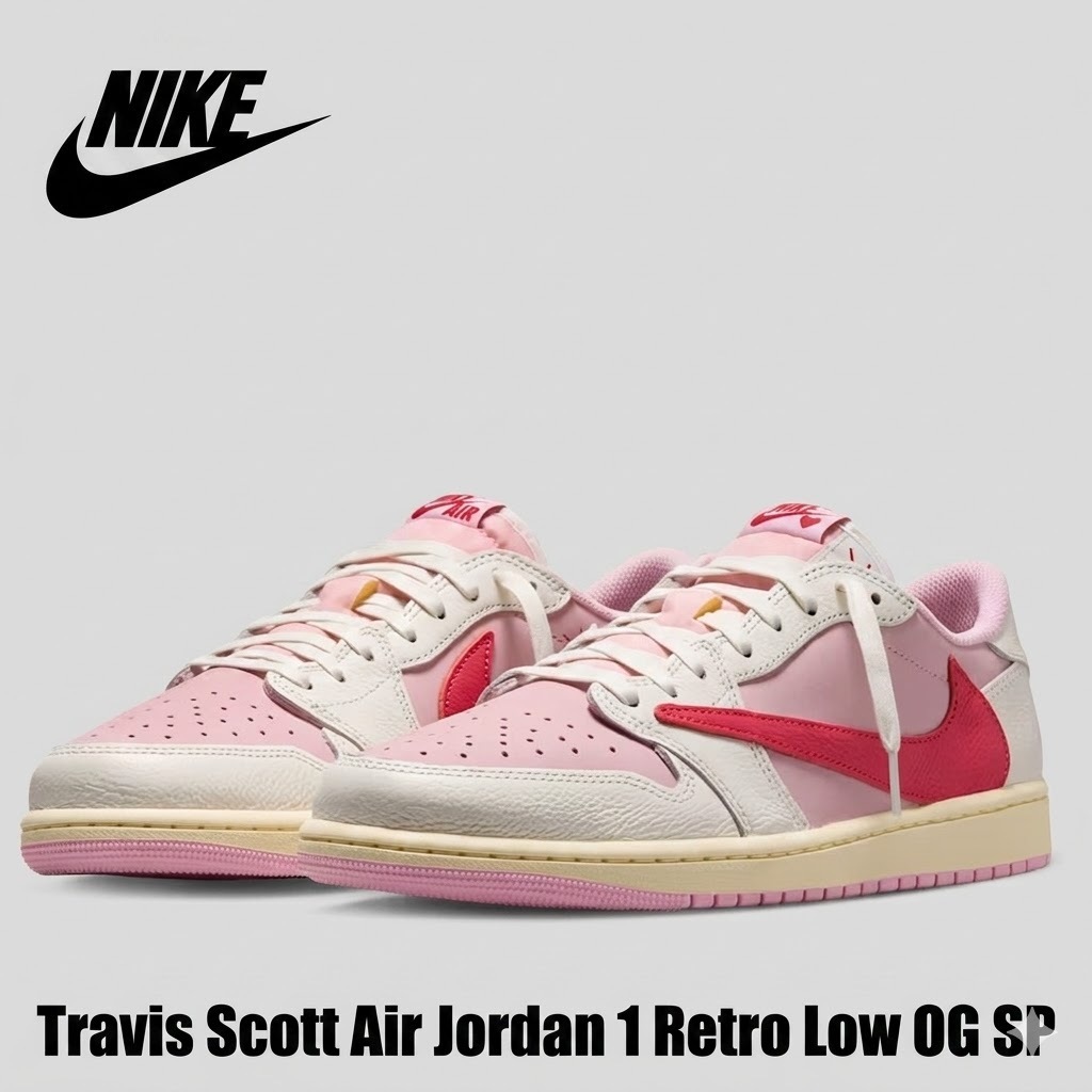 Travis Scott x Air Jordan 1 Low OG SP "Shy Pink"