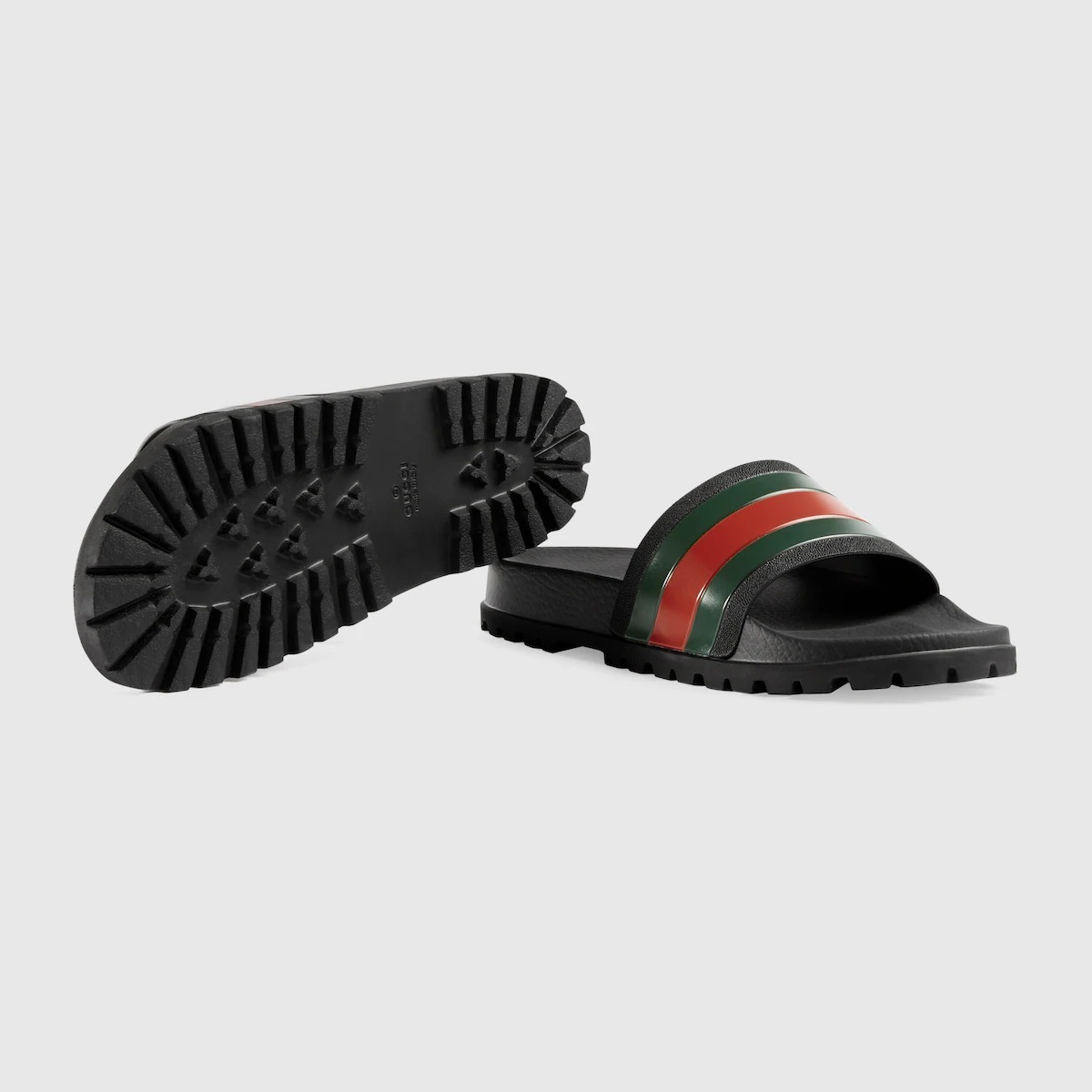 **GUCCI**　ラバーメンズ スライドサンダル
