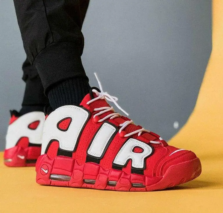 NIKE ナイキ AIR MORE UPTEMPO GS 'HOOP PACK' エア モア アップテンポ キッズモデル  フープ パック  キッズ レディース スニーカー UNIVERSITY RED/BLACK-SUMMIT WHITE-WHITE ユニバーシティレッド/ブラック-サミットホワイト-ホワイト【限定モデル】