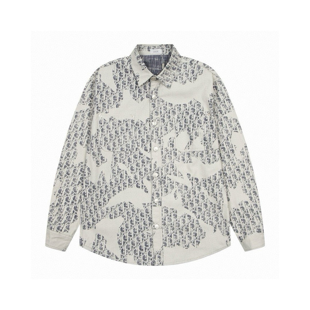 【DIOR】デニム長袖シャツ