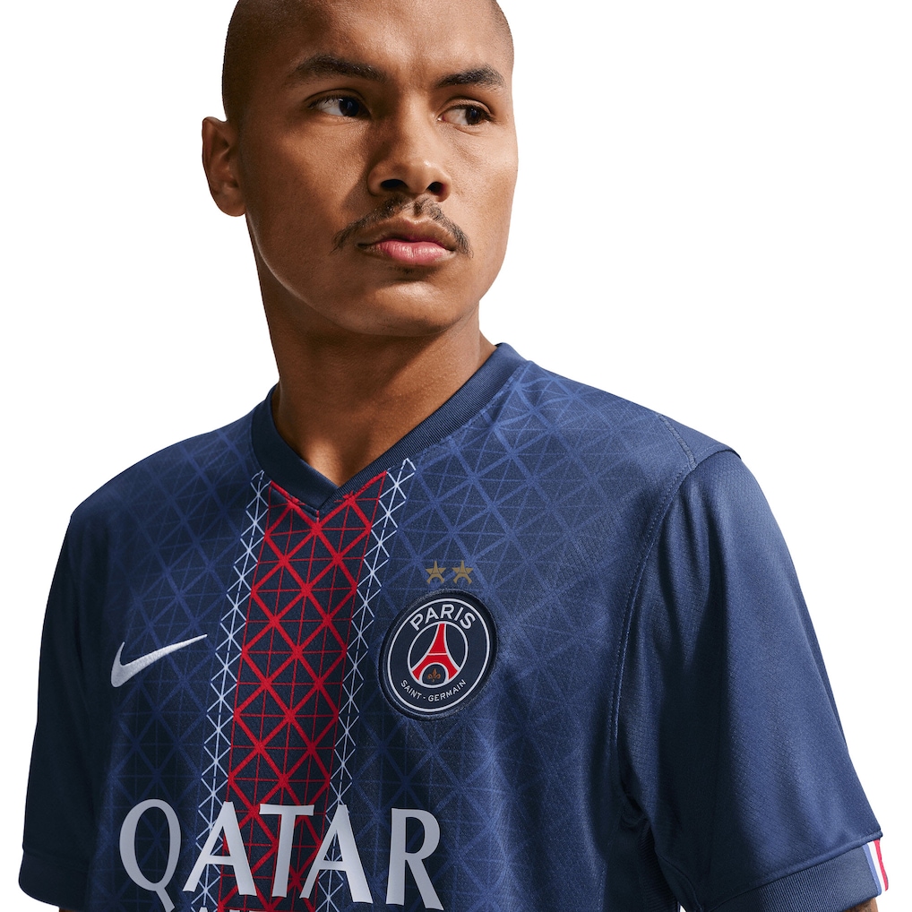 PSG ナイキ ホームスタジアムシャツ 2025-26 - 2026年欧州王者プリント