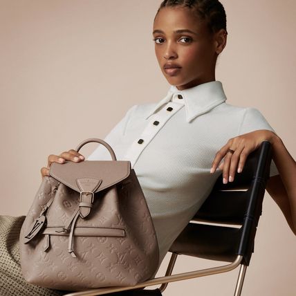 Louis Vuitton*2色 モノグラム レザー モンスリー バックパック-BUYMA