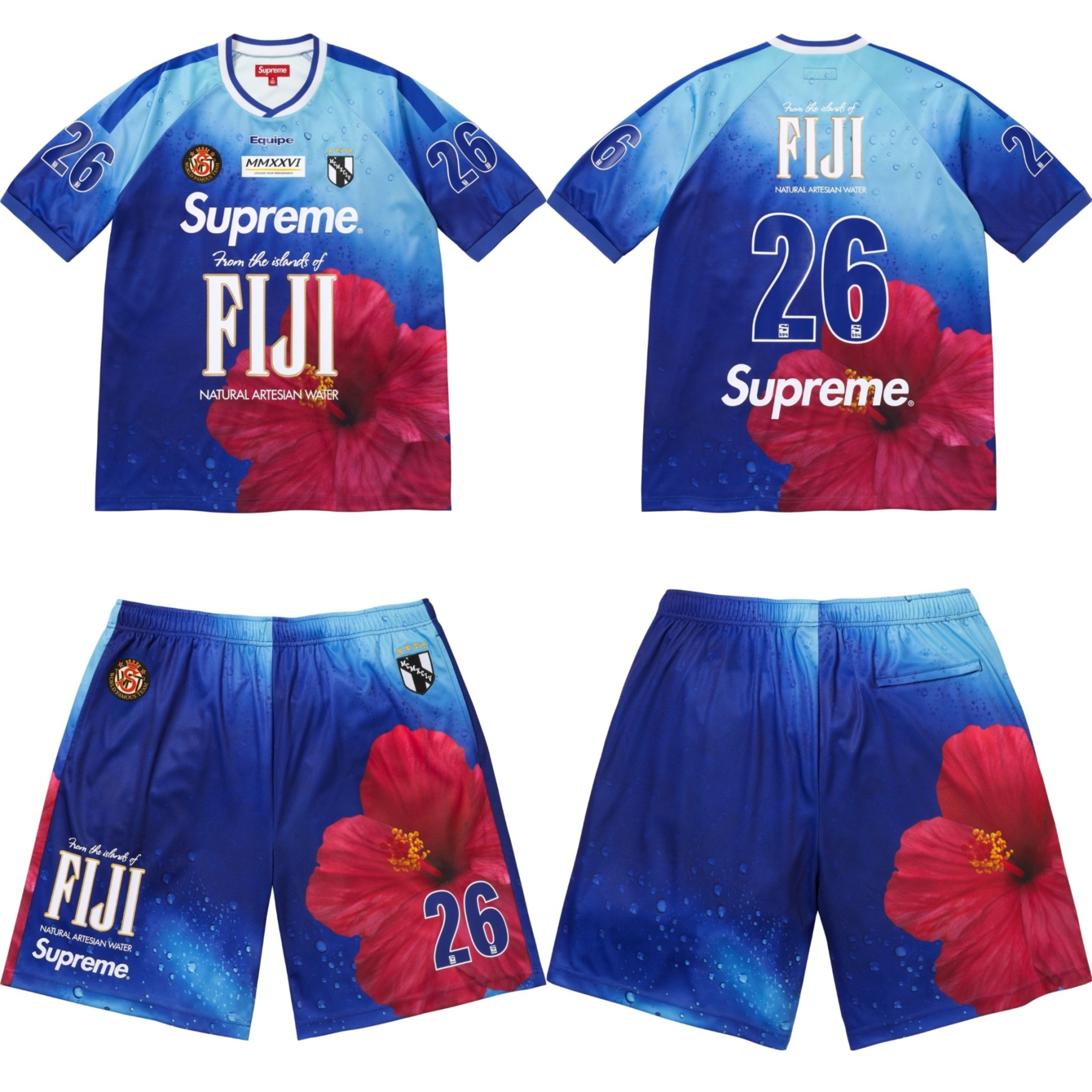 【Supreme × FIJI】半袖T シャツショートパンツ セットアップ