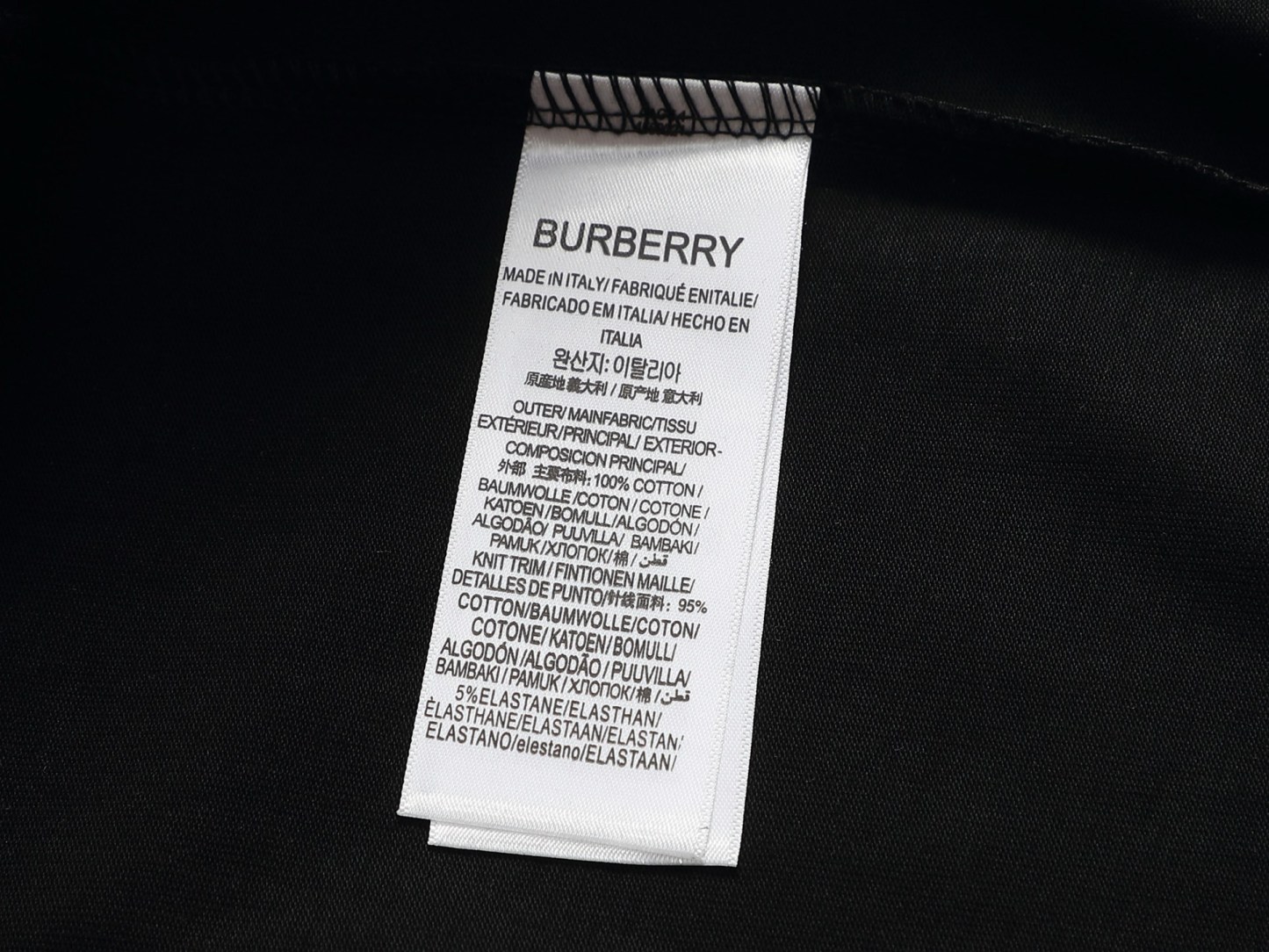 【BURBERRY】刺繍半袖 T シャツ