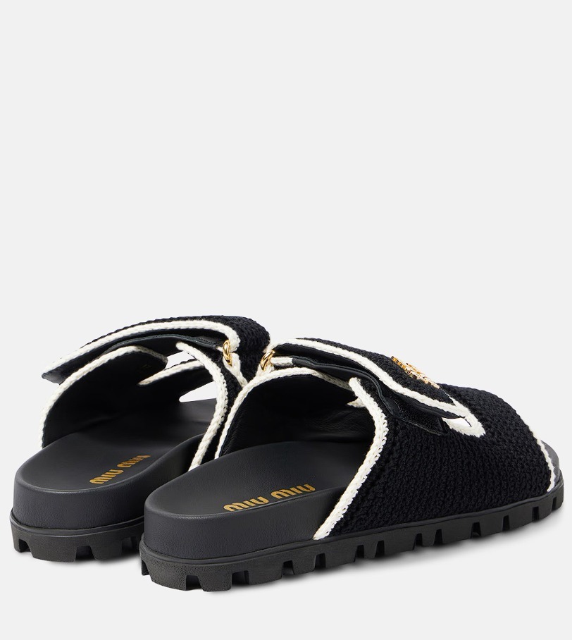 【MiuMiu】Crochet knit sandals ニットサンダル