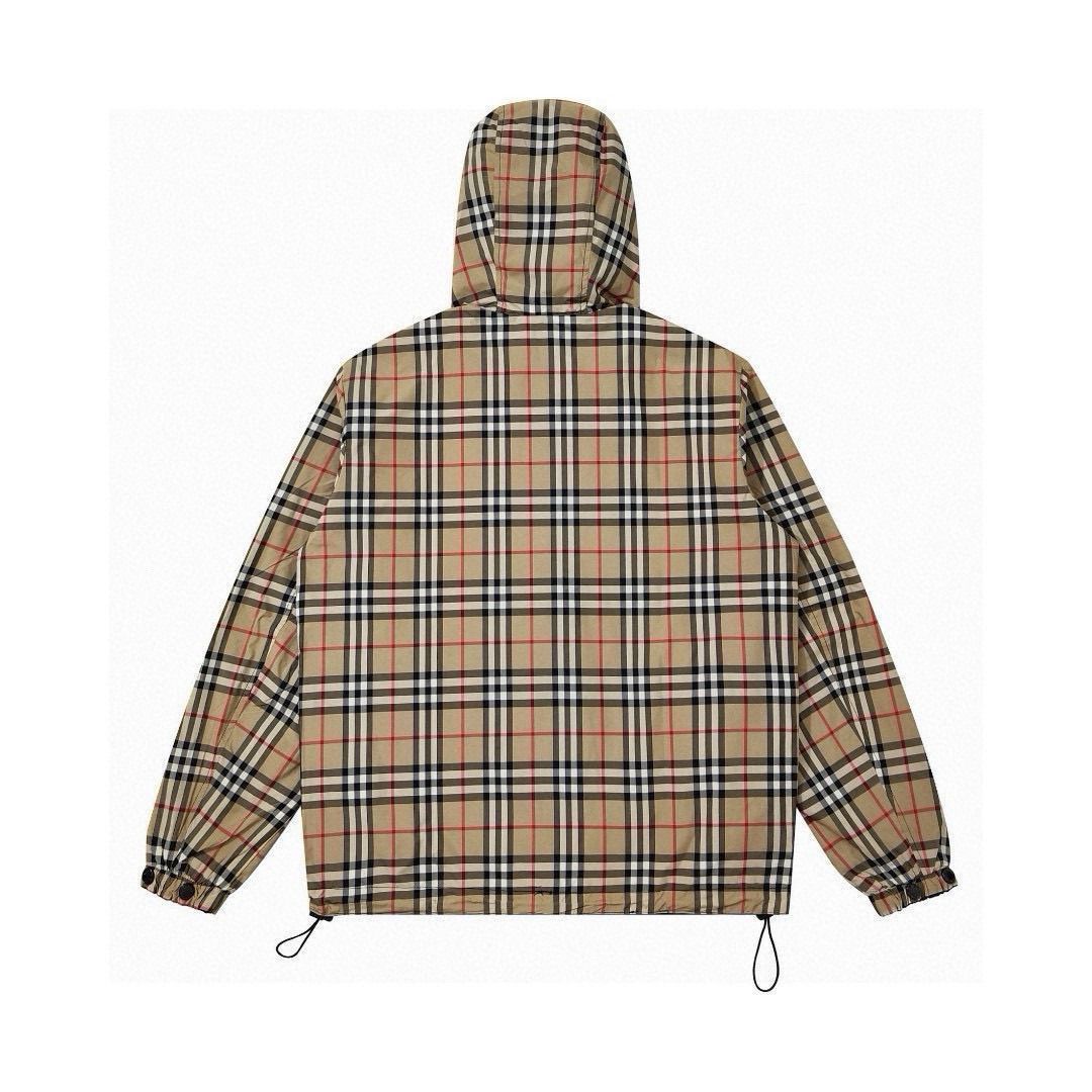 【BURBERRY】両面チェックパーカージャケット