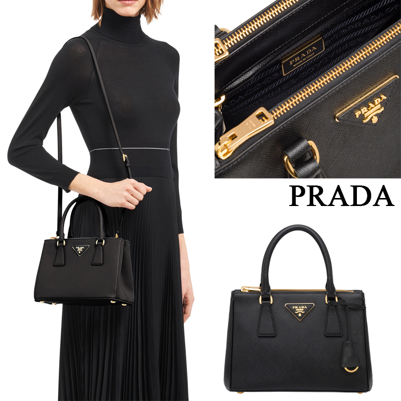 PRADA ガレリア サフィアーノレザー スモールバッグ