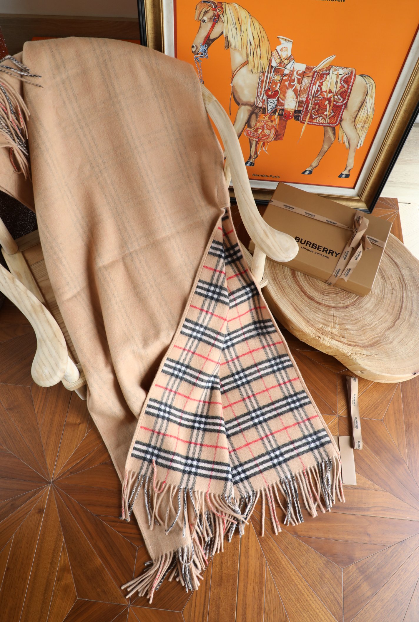 【BURBERRY旗艦店】バーバリー マント ショール ご好評に付き再入荷！