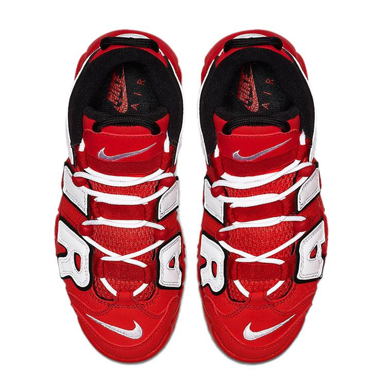 NIKE ナイキ AIR MORE UPTEMPO GS 'HOOP PACK' エア モア アップテンポ キッズモデル  フープ パック  キッズ レディース スニーカー UNIVERSITY RED/BLACK-SUMMIT WHITE-WHITE ユニバーシティレッド/ブラック-サミットホワイト-ホワイト【限定モデル】