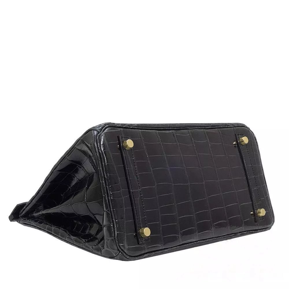 【HERMES】エルメス バーキン 30cm クロコダイル ゴールド金具