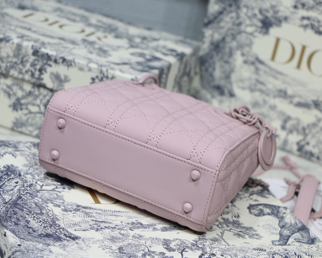 【超入手困難！ほしい！】 Lady Diorトリコロールサテンチェック牛革