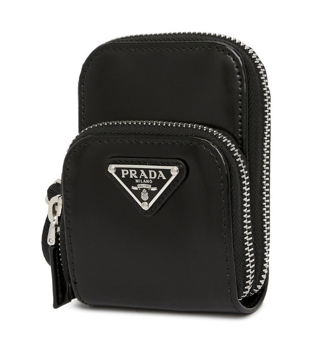 PRADA【関税/送料込】★BRUSHED LEATHER ミニクロスバッグ★