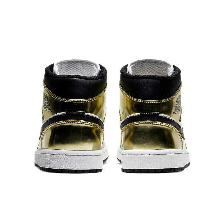 NIKE ナイキ AIR JORDAN 1 MID SE 'METALLIC GOLD' エア ジョーダン ワン ミッド スペシャルエディション  メタリック ゴールド メンズ レディース スニーカー METALLIC GOLD/BLACK-WHITE メタリックゴールド/ブラック ホワイト【海外展開 日本未入荷】