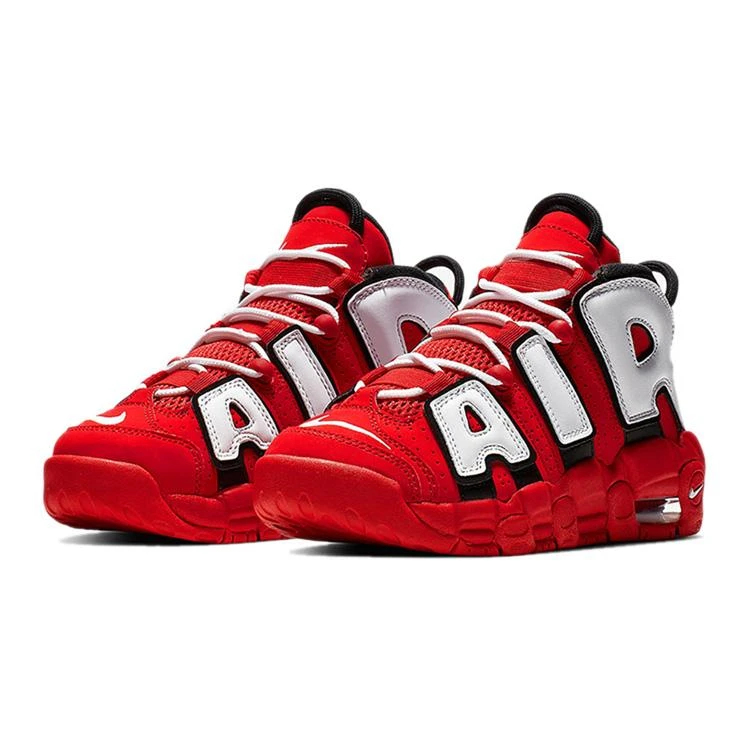 NIKE ナイキ AIR MORE UPTEMPO GS 'HOOP PACK' エア モア アップテンポ キッズモデル  フープ パック  キッズ レディース スニーカー UNIVERSITY RED/BLACK-SUMMIT WHITE-WHITE ユニバーシティレッド/ブラック-サミットホワイト-ホワイト【限定モデル】