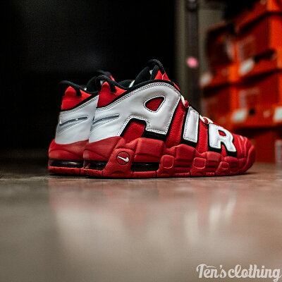 NIKE ナイキ AIR MORE UPTEMPO GS 'HOOP PACK' エア モア アップテンポ キッズモデル  フープ パック  キッズ レディース スニーカー UNIVERSITY RED/BLACK-SUMMIT WHITE-WHITE ユニバーシティレッド/ブラック-サミットホワイト-ホワイト【限定モデル】