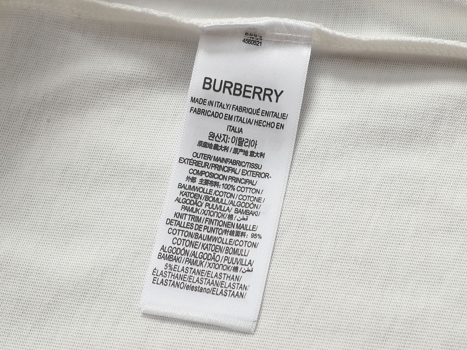 【BURBERRY】刺繍半袖 T シャツ