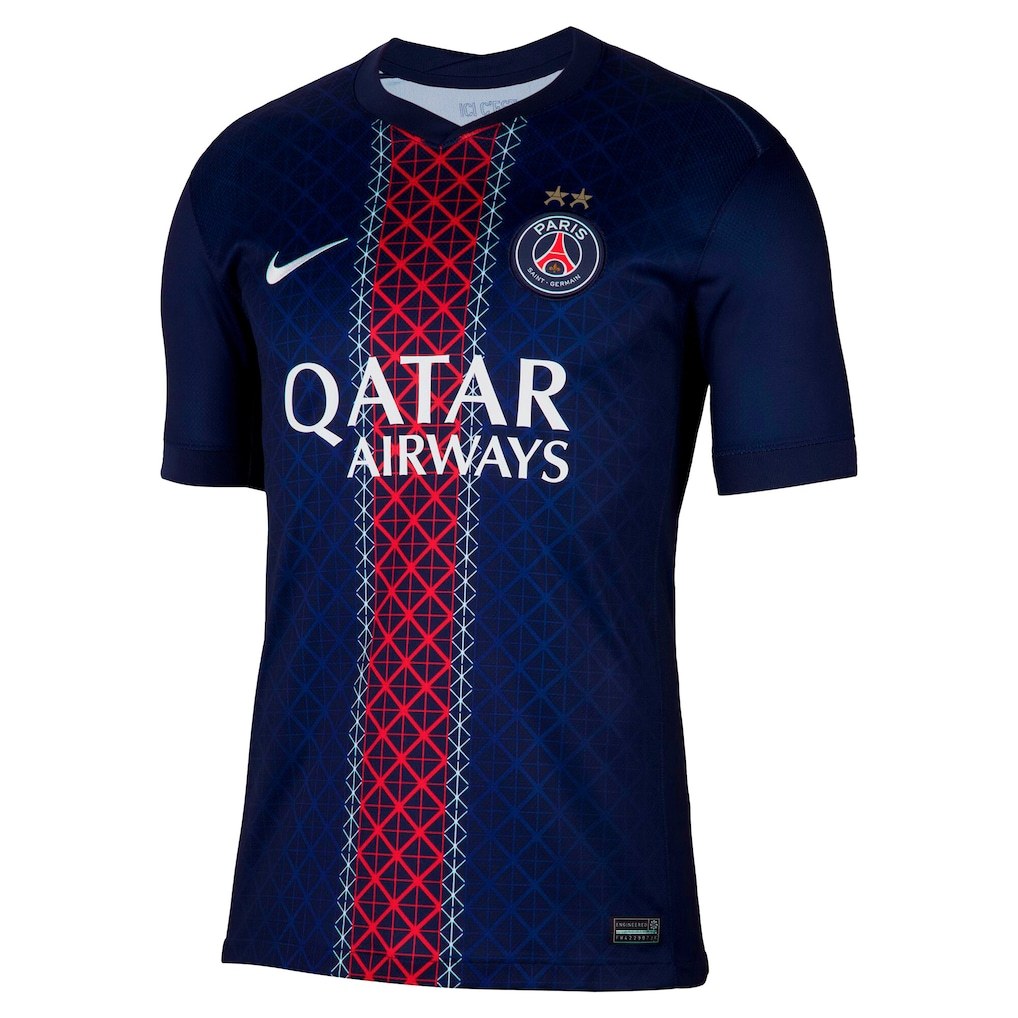 PSG ナイキ ホームスタジアムシャツ 2025-26 - 2026年欧州王者プリント
