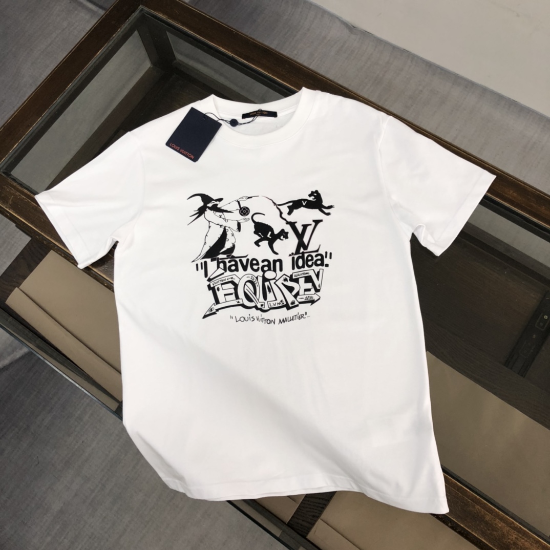 【LOUIS VUITTON】ルイヴィトン 半袖Tシャツ 男女兼用、ご好評に付き再入荷！