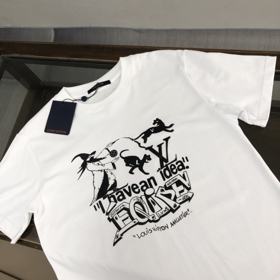 【LOUIS VUITTON】ルイヴィトン 半袖Tシャツ 男女兼用、ご好評に付き再入荷！