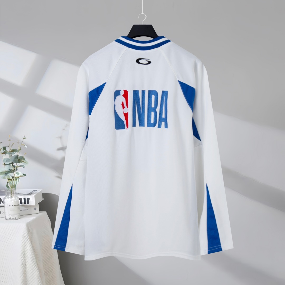 【BALENCIAGA x NBA】長袖 T シャツ メッシュ生地