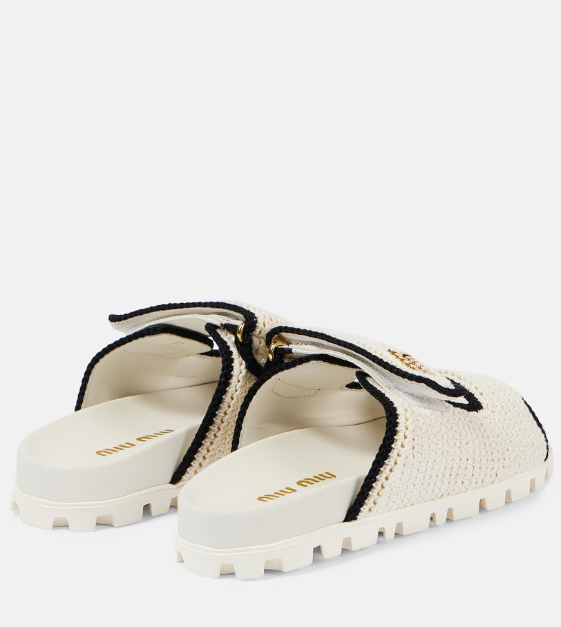 【MiuMiu】Crochet knit sandals ニットサンダル