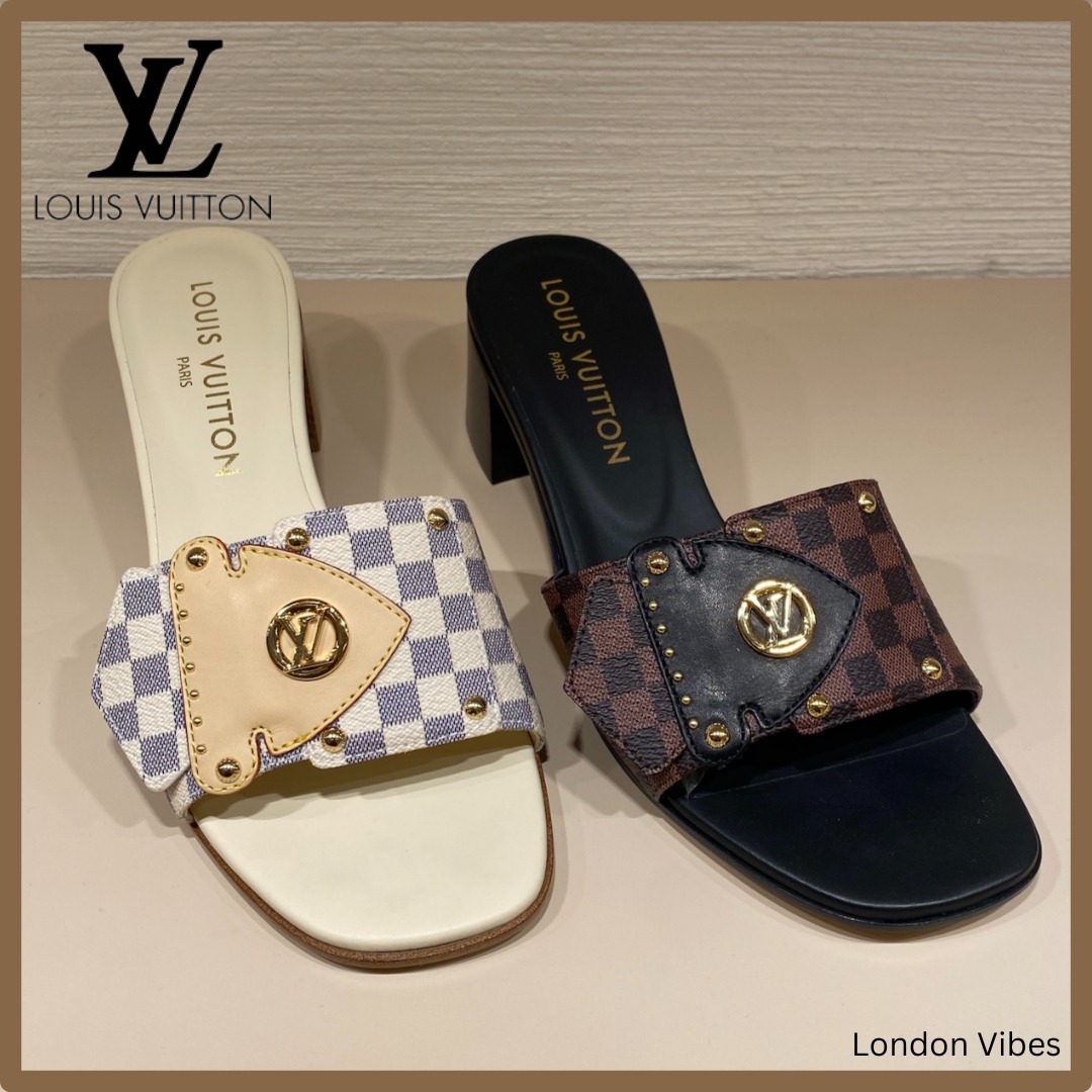 お洒落な足元に♪ Louis Vuitton フレーム ミュール サンダル