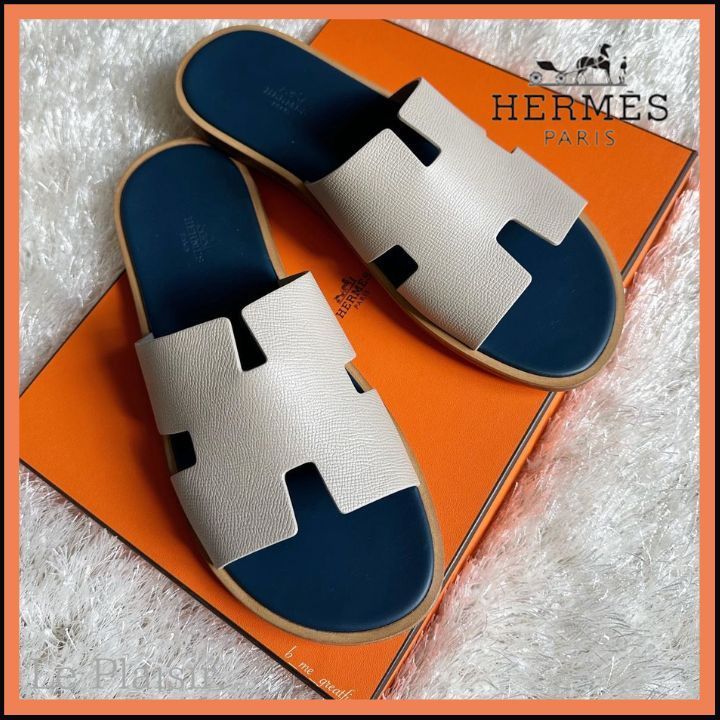 爽やか★メンズ レザーサンダル【HERMES】Izmir sandal
