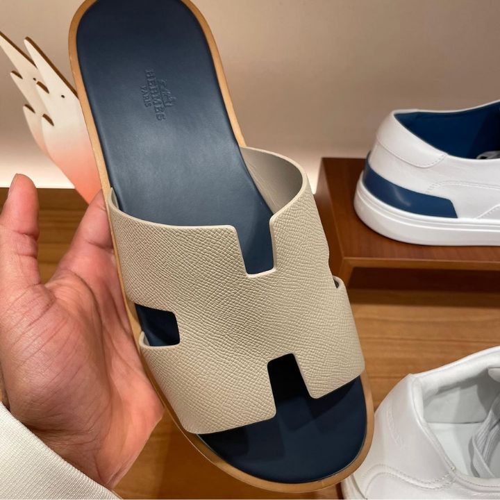 爽やか★メンズ レザーサンダル【HERMES】Izmir sandal