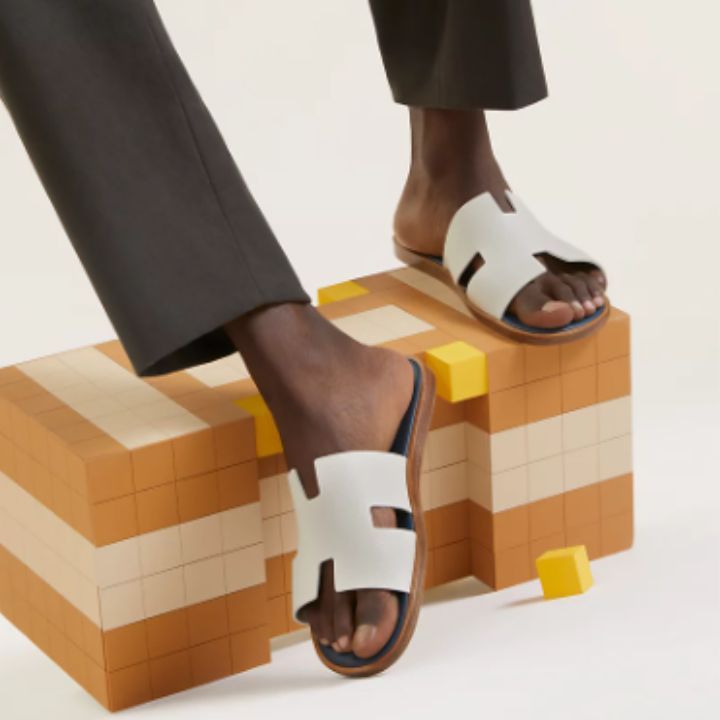 爽やか★メンズ レザーサンダル【HERMES】Izmir sandal
