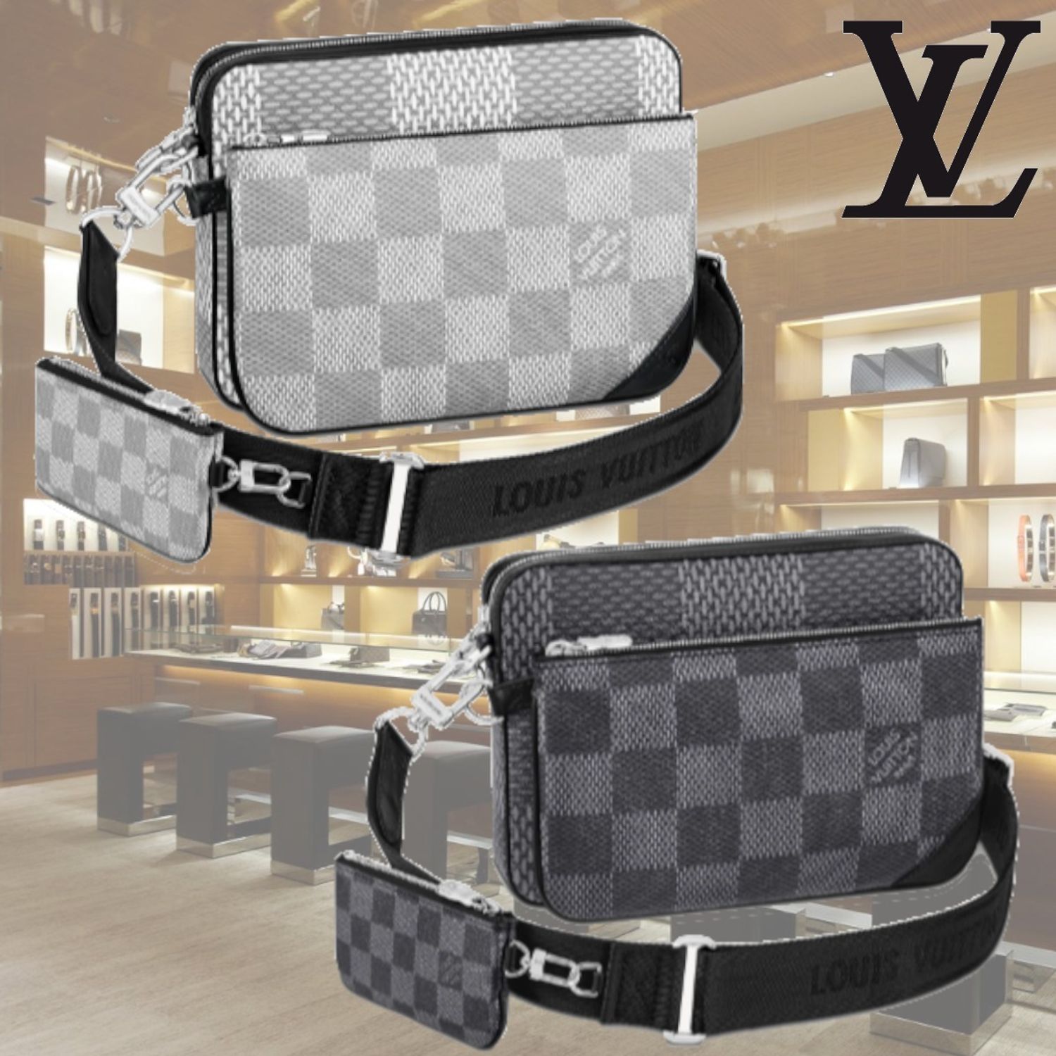 LOUIS VUITTON ルイヴィトンN50027 メッセンジャー-BRAND OFF